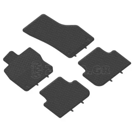 Λαστιχένια Πατάκια Geyer & Hosaja Για VW Golf VIII 8 20+ Kombi / Seat Leon 20+ Sportstourer / Skoda Octavia IV 20+ 4 Τεμάχια Μαύρο 921/4C 