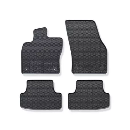 Λαστιχένια Πατάκια Geyer & Hosaja Για Audi Q2 2016+ 4 Τεμάχια, Μαύρα 922/4C 