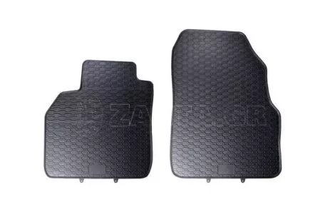 Λαστιχένια Πατάκια Geyer & Hosaja Για Citroen Berlingo / Fiat Doblo / Peugeot Partner / Opel Combo 2018+ / Toyota Proace City 2019+ 2 Τεμάχια Εμπρός Μαύρα 918/2C 
