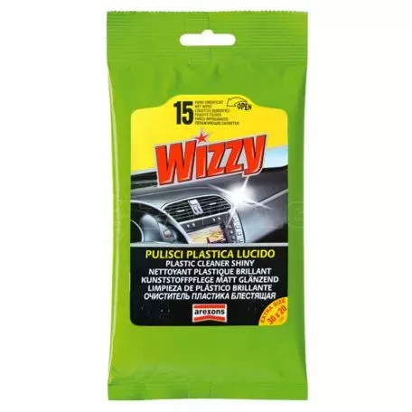 Υγρά Μαντηλάκια Γυαλίσματος Ταμπλό Wizzy Arexons 15 Τεμάχια 