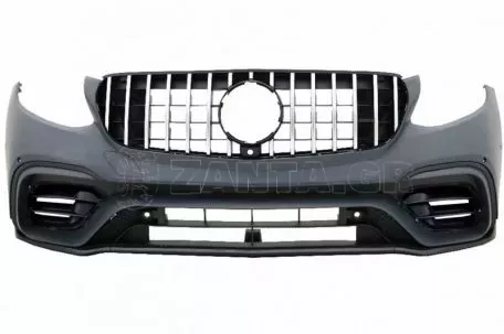 Body Kit Για Mercedes-Benz GLC SUV X253 2015-2019 Amg Line GLC63Amg Look Με Προφυλακτήρες, Μάσκα, Μπούκες 