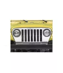 Jeep Wrangler (TJ) 1996-2006 Μεσαία Γρίλια Μάσκας [Chrome] 