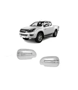 Isuzu D-Max 2012-2019 Διακοσμητικά Καπάκια Καθρεπτών Με Φλας 