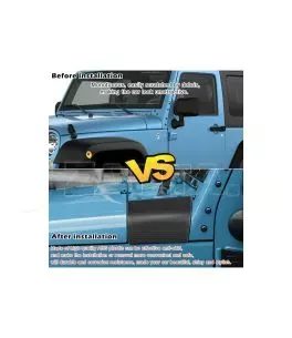 Jeep Wrangler (JK) 2007-2018 Διακοσμητικά Καλύμματα Καπό Πλαϊνά [Τύπος 1] 