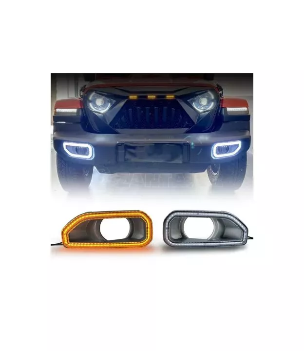 Jeep Gladiator (JT) 2019+ Προστατευτικές Γρίλιες Led Για Προβολάκια Ομίχλης