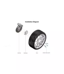 Dacia Duster 2010-2023 Αποστάτες τροχών 2,5 πόντων [Με Κέντρο] 