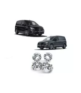 Mercedes Citan 2010-2023 Αποστάτες τροχών 2,5 πόντων [Με Κέντρο] 