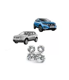 Nissan Qashqai 2010-2021 Αποστάτες τροχών 2,5 πόντων [Με Κέντρο] 