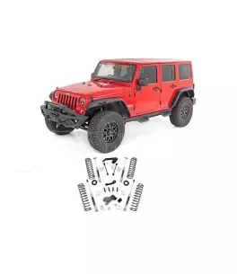 Jeep Wrangler (JK) 2007-2018 Κιτ Ανάρτησης Ψηλώματος 4" [Rough Country] 