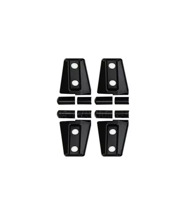 Jeep Wrangler (JΚ) 2007-2017 Διακοσμητικά Μαύρα Καλλύματα Μεντεσέδων Καπό