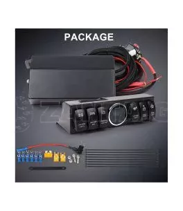 Jeep Wrangler (JK) 2009-2016 Πίνακας ελέγχου (Πάνελ) LED με 6 διακόπτες 