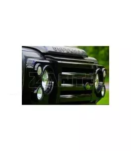 Land Rover Defender (1983-2016) Εμπρόσθια Μάσκα [Bearmach SVX Type] Μαύρο / Ασημί 