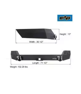 Jeep Grand Cherokee (WJ) 1994-2004 Οπίσθιος Σιδερένιος Προφυλακτήρας [EAG] 