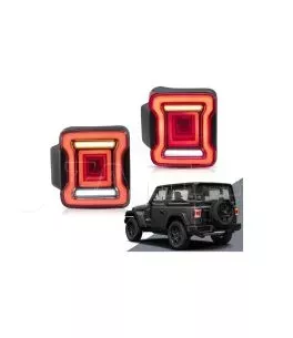 Jeep Wrangler (JL) 2018+ Πίσω Φανάρια Full LED (Square) 