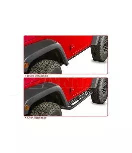 Jeep Wrangler (JK) 2-DRS 2007-2018+ Σιδερένια Σκαλοπάτια (Armor Guard) 