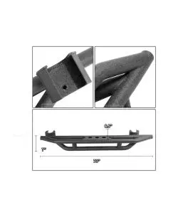 Jeep Wrangler (JK) 4-DRS 2007-2018+ Σιδερένια Σκαλοπάτια (Armor Guard) 