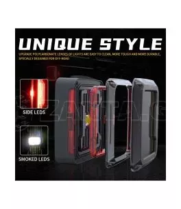 Jeep Wrangler (JK) 2007 - 2018 Πίσω φανάρια Smoked LED (BICYACO) 