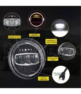 Jeep Wrangler (TJ) 1996-2006 Φώτα Πορείας 7" Ιντσών Led (Stars) 