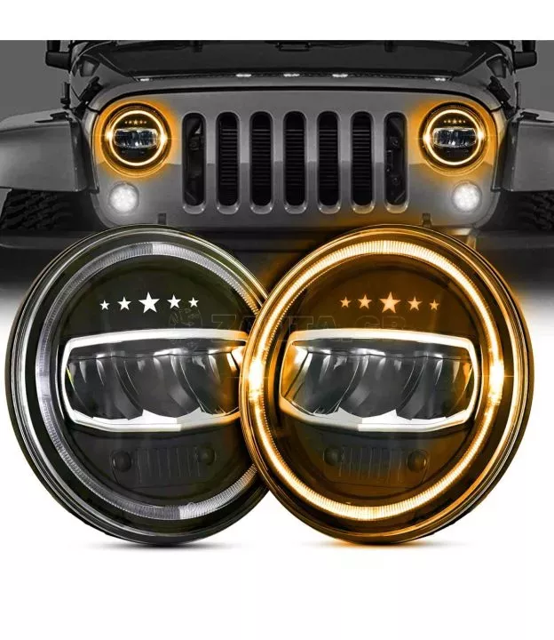 Jeep Wrangler (CJ) 1971-1986 Φώτα Πορείας 7" Ιντσών Led (Stars)