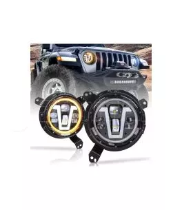Jeep Wrangler (JL) 2018+ Φώτα Πορείας 7″ Ιντσών Led Με Βάση 