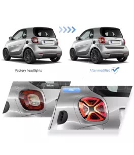 Πίσω Φανάρια LED για Smart 453 Fortwo / Forfour 2014-2019 (Vland) 