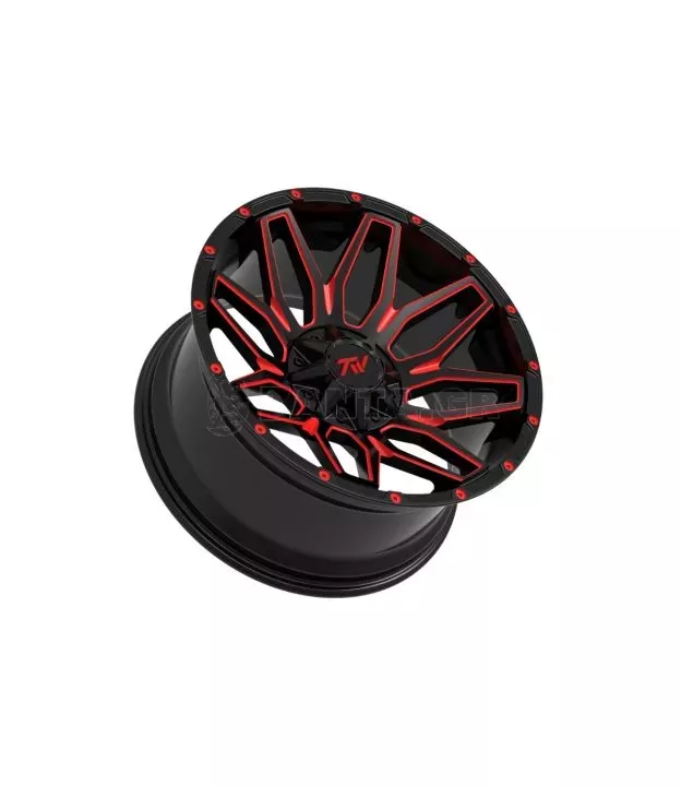 Ζάντες 20" Ιντσών 6x135 TW Wheels T3 Lotus (Κόκκινη)