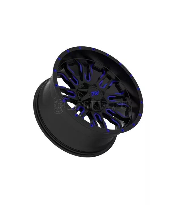 Ζάντες 20" Ιντσών 6x135 TW Wheels T8 Flame (Μαύρη - Μπλε)