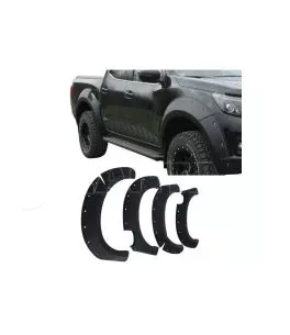 Nissan Navara NP300 2015+ Φρύδια Τροχών Μαύρα Με Διακοσμητικές Βίδες 