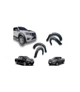 Nissan Navara NP300 2015+ Φρύδια Τροχών Μαύρα Με Διακοσμητικές Βίδες 
