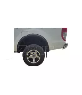 Ford Ranger T7 2016-2019 Φρύδια Τροχών Mαύρα Λεπτά (Slim) 
