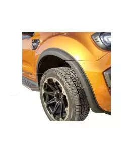 Ford Ranger T7 2016-2019 Φρύδια Τροχών Mαύρα Λεπτά (Slim) 
