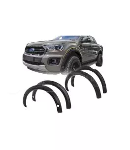Ford Ranger T8 2019-2022 Φρύδια Τροχών Μαύρα (OEM) Με Τρύπα Για Σένσορα 