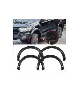 Ford Ranger T8 2019-2022 Φρύδια Τροχών Μαύρα (OEM) Με Τρύπα Για Σένσορα 