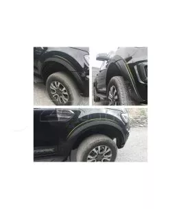 Ford Ranger T8 2019-2022 Φρύδια Τροχών Μαύρα (OEM) Με Τρύπα Για Σένσορα 