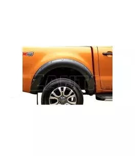 Ford Ranger T8 2019-2022 Φρύδια Τροχών Μαύρα με Διακοσμητικές Βίδες (Modified) Με Τρύπα Για Σένσορα 