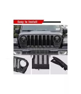 Jeep Wrangler (JL) 2018+ Μπροστά Μάσκα OEM Style - [Matte Black] (Αντιγραφή) 