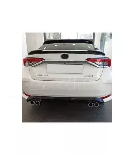Αεροτομή Πορτ Παγκάζ Για Toyota Corolla 2019+ E21 4D Sedan Μαύρο Γυαλιστερό Lipspoiler Από Πλαστικό 