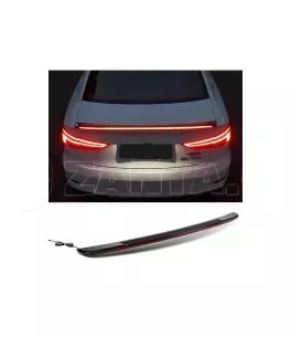 Αεροτομή Πορτ Παγκάζ Για Audi A3 8VS Sedan 12-20 GT Look Με Dynamic Led Flash/Stop Μαύρο Γυαλιστερό Από Abs Πλαστικό 