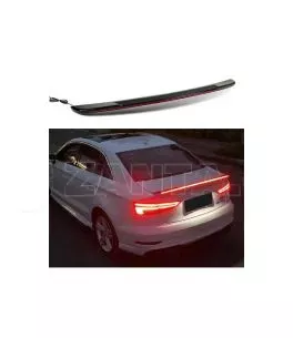 Αεροτομή Πορτ Παγκάζ Για Audi A3 8VS Sedan 12-20 GT Look Με Dynamic Led Flash/Stop Μαύρο Γυαλιστερό Από Abs Πλαστικό 