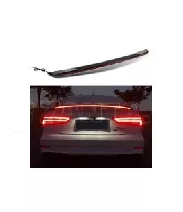 Αεροτομή Πορτ Παγκάζ Για Audi A3 8VS Sedan 12-20 GT Look Με Dynamic Led Flash/Stop Μαύρο Γυαλιστερό Από Abs Πλαστικό 