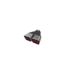 Μπούκα εξάτμισης διπλή 58mm 