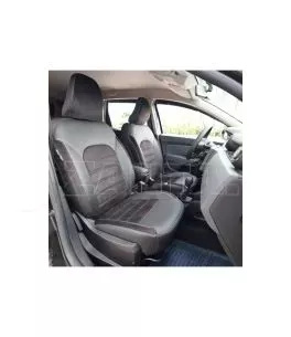 Καλύμματα Αυτοκινήτου Otom Custom Fit Για Dacia Duster 2018-2021 Sued / Rachel / Δερματίνη Σετ Εμπρός / Πίσω 15 Τεμαχίων Μαύρο 3 