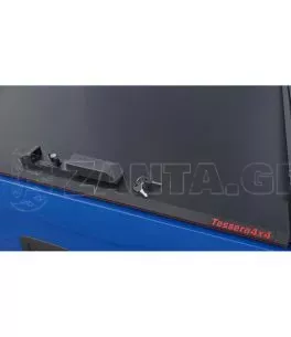 Tessera SE: Χειροκίνητο ρολό καπάκι καρότσας Hilux (Vigo) 03/05-06/16 4πορτο συμβατό με το εργοστασιακό ΟΕΜ roll bar της Toyota 