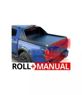 Tessera Roll+: Χειροκίνητο ρολό καπάκι καρότσας Isuzu D-Max 25+ 4πορτο συμβατό με το εργοστασιακό ΟΕΜ Sailplane της Isuzu 