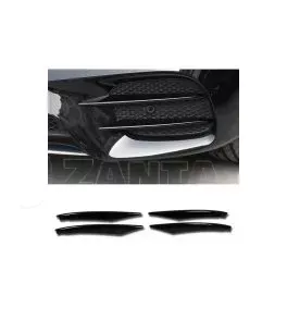 Τριμ Προφυλακτήρα Εμπρός Για Mercedes-Benz A-Class W177 19+ Μαύρο Γυαλιστερό Σετ 4 Τεμαχίων 