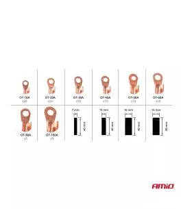 ΦΙΣΑΚΙΑ/ΣΥΝΔΕΣΜΟΙ/ΑΚΡΟΔΕΚΤΕΣ ΚΑΛΩΔΙΩΝ & ΘΕΡΜΟΣΥΣΤΕΛΛΟΜΕΝΟΙ ΣΩΛΗΝΕΣ/ΜΟΝΩΤΙΚΑ ΚΑΛΩΔΙΩΝ AMIO - 90 τεμ. 