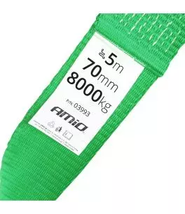 ΙΜΑΝΤΑΣ ΡΥΜΟΥΛΚΗΣΗΣ TOW ROPE ΠΡΑΣΙΝΟ 75mm 8000KG 5m AMIO - 1 τεμ. 