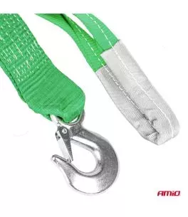 ΙΜΑΝΤΑΣ ΡΥΜΟΥΛΚΗΣΗΣ TOW ROPE H+U ΠΡΑΣΙΝΟ 75mm 8000KG 5m AMIO - 1 τεμ. 