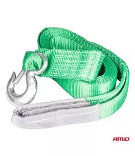 ΙΜΑΝΤΑΣ ΡΥΜΟΥΛΚΗΣΗΣ TOW ROPE H+U ΠΡΑΣΙΝΟ 75mm 8000KG 5m AMIO - 1 τεμ. 