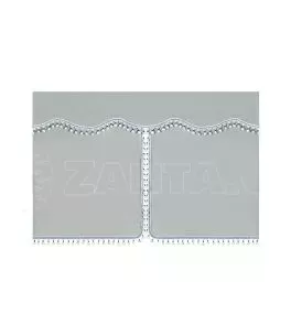 ΚΟΥΡΤΙΝΕΣ ΝΤΑΛΙΚΑΣ LUXURY PRO CABIN ΑΣΗΜΙ / ΜΠΛΕ ΣΕΤ LAMPA - 8 ΤΕΜ. 